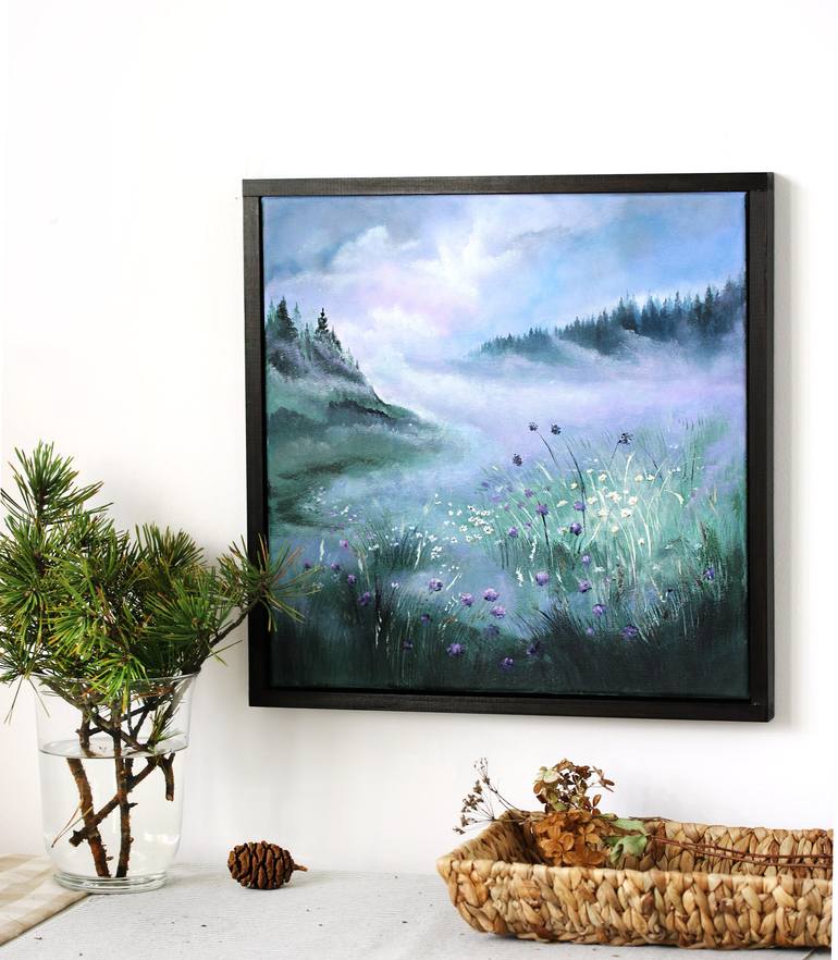 Original Expressionism Landscape Painting by Ekaterina Koroleva