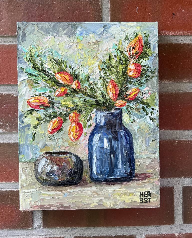 Original Modernism Still Life Painting by Nelli Herbst