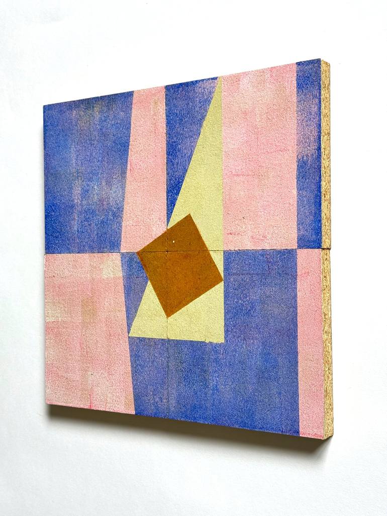 Original Geometric Abstract Painting by Irmin Damm