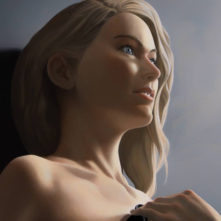 Original Figurative Nude Painting by Theo Van Oostrom
