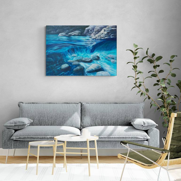 Original Impressionism Seascape Painting by Oksana Salminen