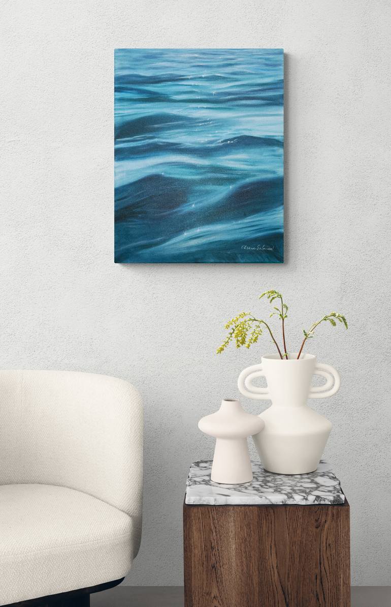 Original Realism Water Painting by Oksana Salminen