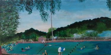 Original Abstract Landscape Paintings by Kathleen Gitachu