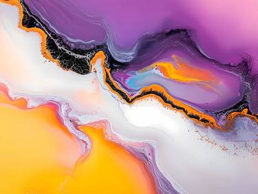 Original Abstract Expressionism Abstract Digital by Duna Eva