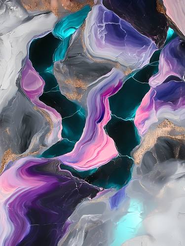 Original Abstract Expressionism Abstract Digital by Duna Eva