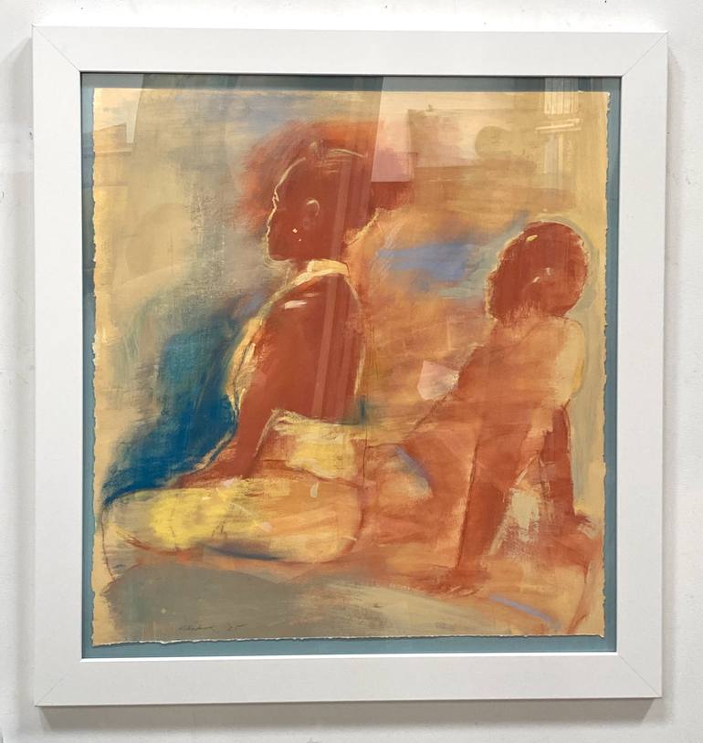 Original Art Deco Love Painting by Gregg Chadwick