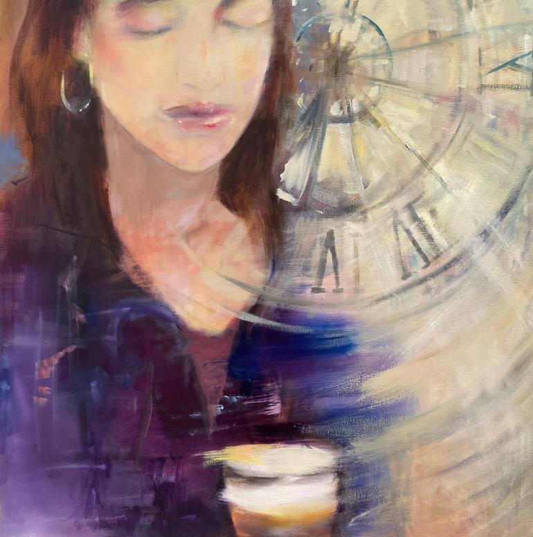Original Art Deco Time Painting by Gregg Chadwick