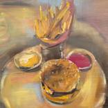 Salt and Shadow (Burger, Fries, Condiments) by Gregg Chadwick