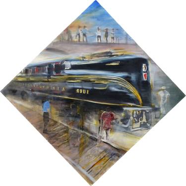 Print of Figurative Train Paintings by Gregg Chadwick