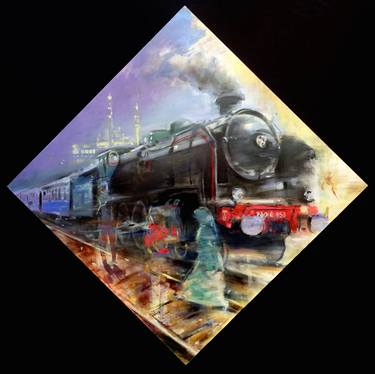 Print of Fine Art Train Paintings by Gregg Chadwick