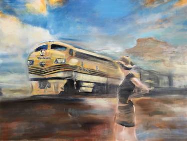 Original Train Paintings by Gregg Chadwick