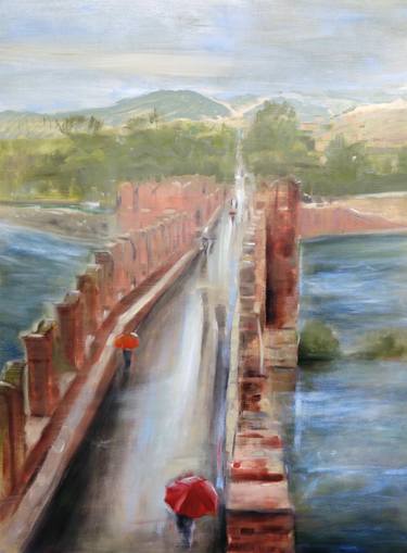 Saatchi Art Artist Gregg Chadwick; Painting, “Ponte di Castelvecchio (Verona)” #art