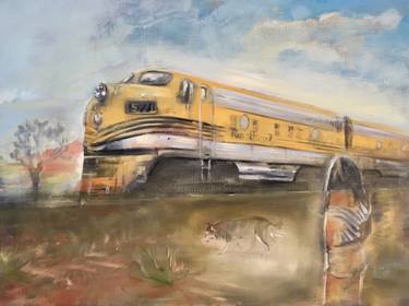 Original Art Deco Train Paintings by Gregg Chadwick