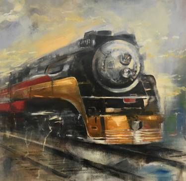 Original Art Deco Transportation Paintings by Gregg Chadwick