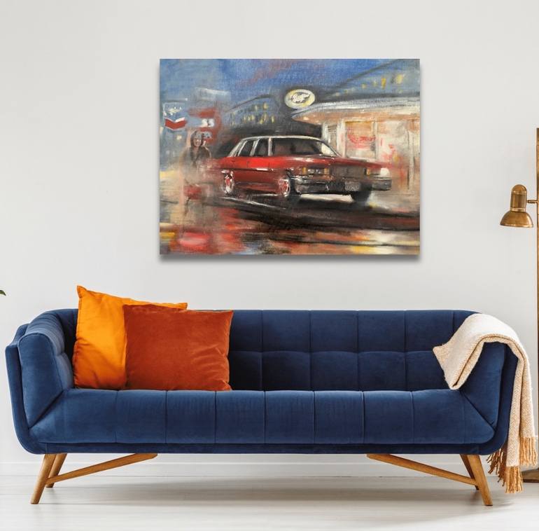 Original Art Deco Cities Painting by Gregg Chadwick