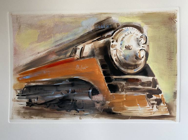 Original Figurative Train Painting by Gregg Chadwick