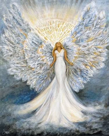 Original Conceptual Religion Painting by Mary Samek
