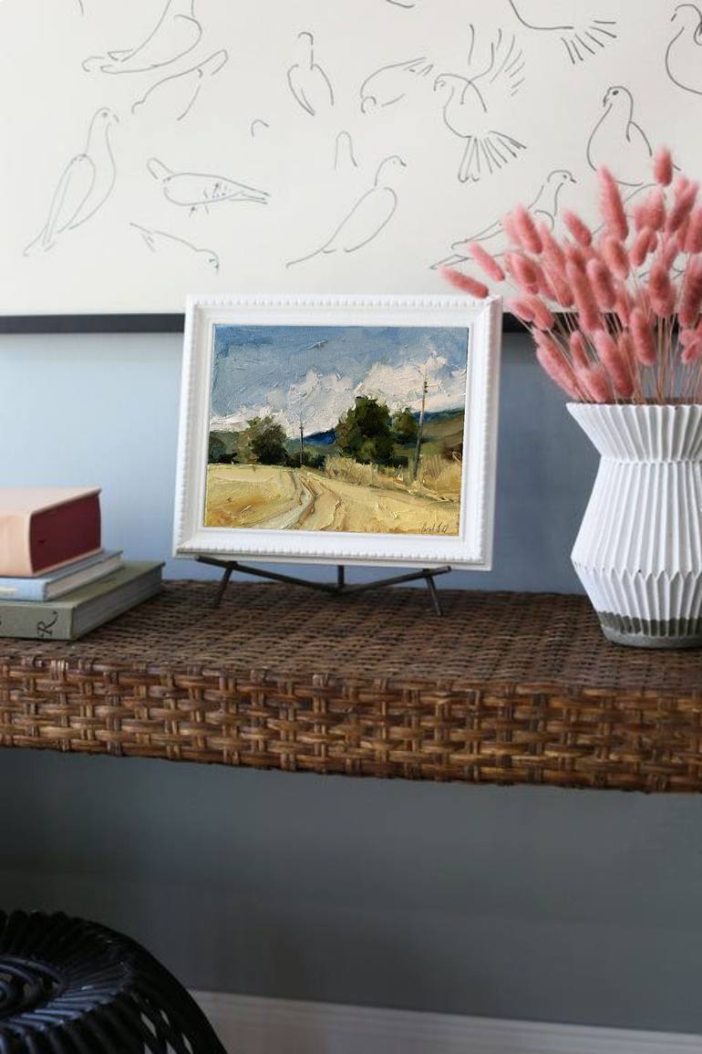 Original Impressionism Landscape Painting by Kseniia Pushina