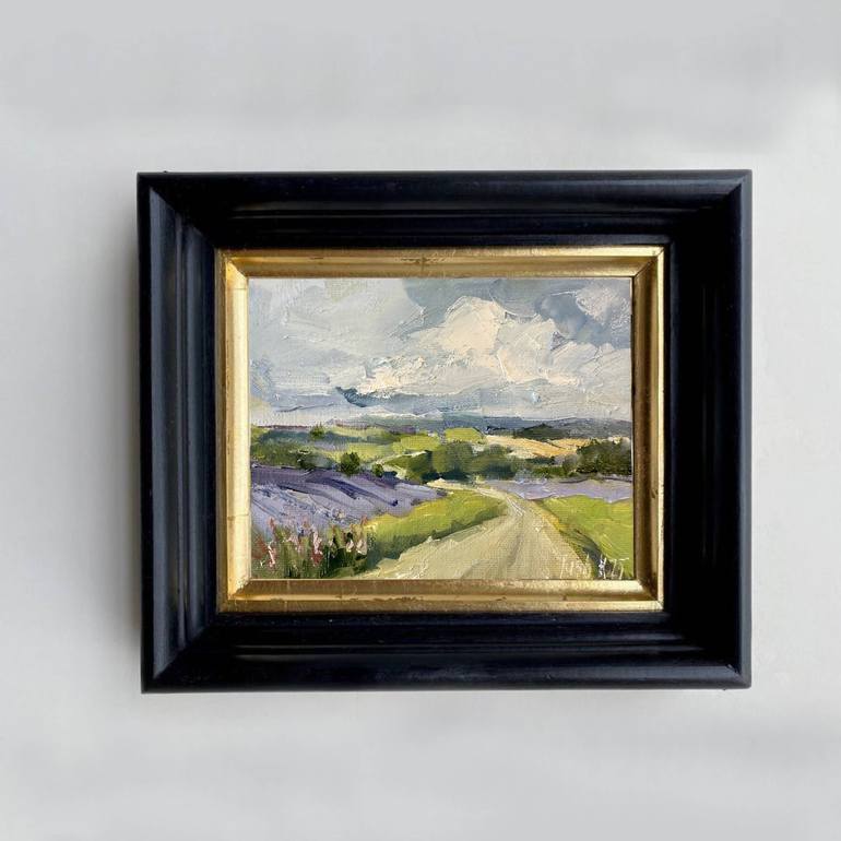 Original Abstract Landscape Painting by Kseniia Pushina