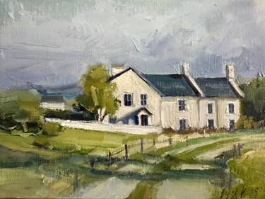 Original Impressionism Landscape Painting by Kseniia Pushina