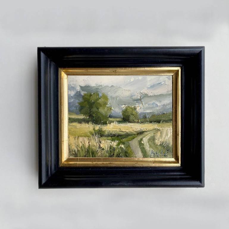 Original Impressionism Landscape Painting by Kseniia Pushina