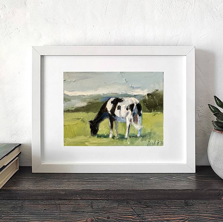 Original Impressionism Animal Painting by Kseniia Pushina