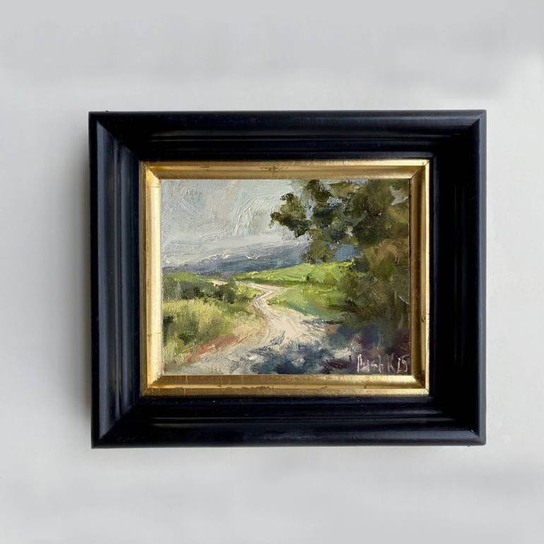 Original Impressionism Landscape Painting by Kseniia Pushina
