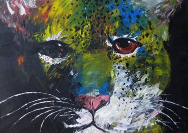 Original Color Field Painting Animal Painting by Stefano Petris