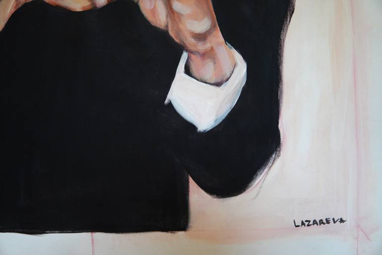 Original Abstract Men Painting by Tatiana Lazareva