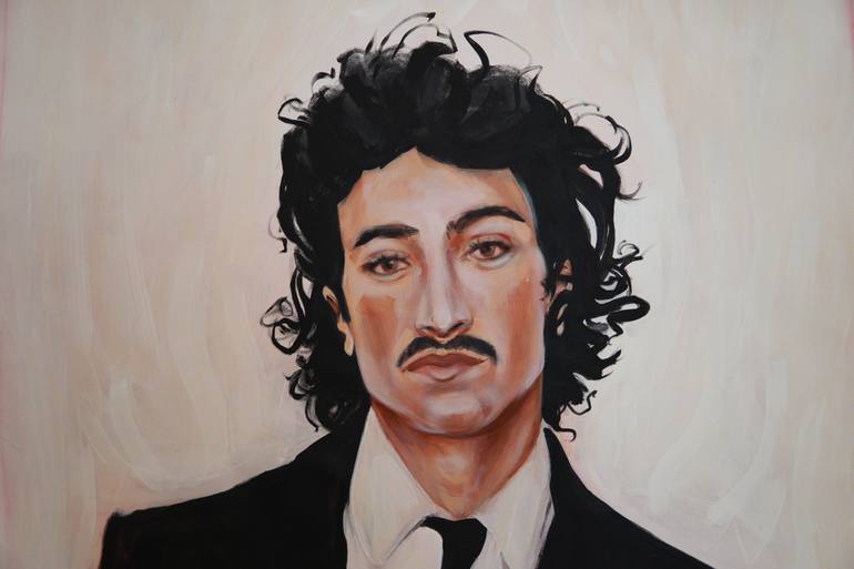 Original Abstract Men Painting by Tatiana Lazareva