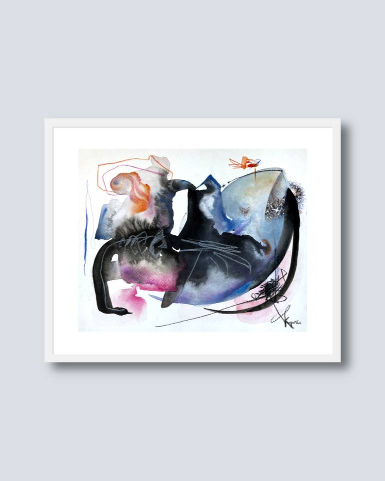 Original Abstract Expressionism Abstract Painting by Veronika Korotka