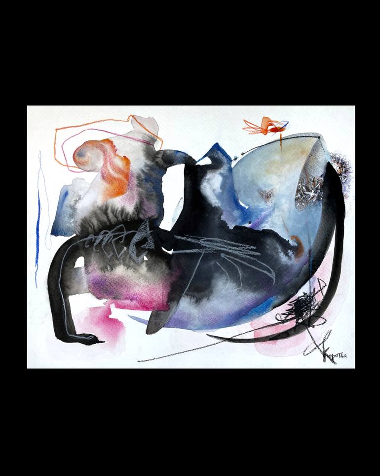 Original Abstract Expressionism Abstract Painting by Veronika Korotka