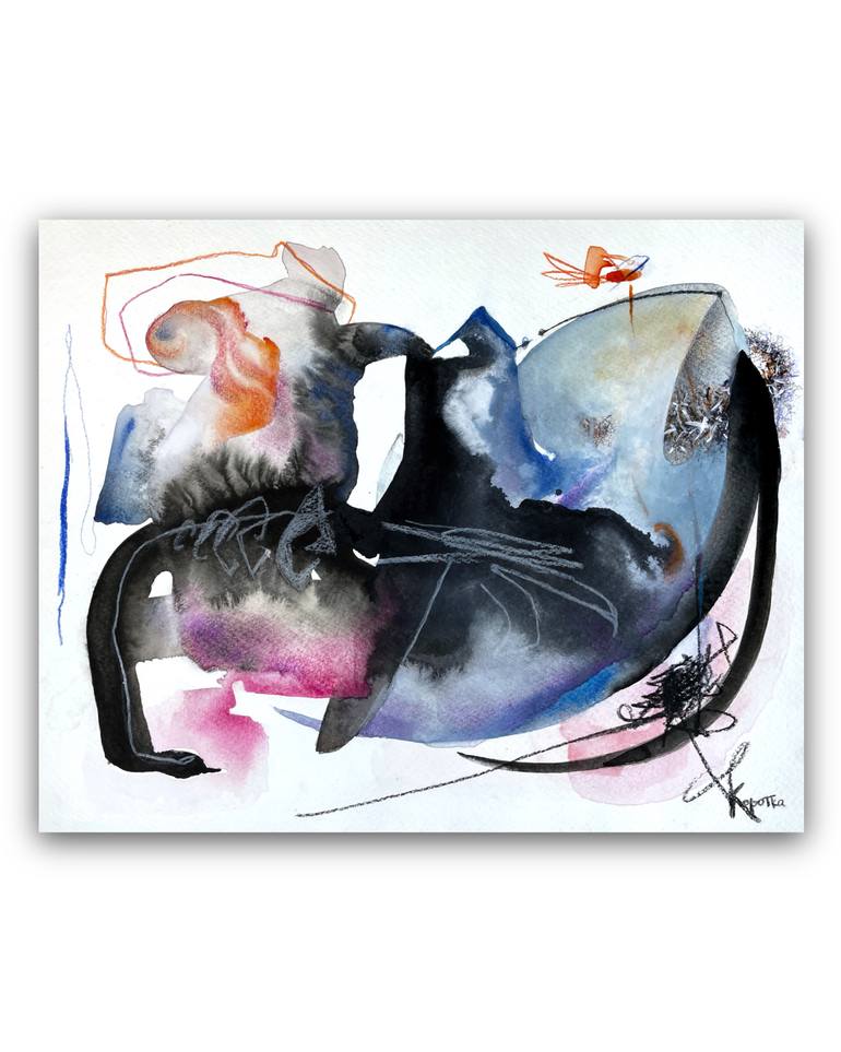 Original Abstract Expressionism Abstract Painting by Veronika Korotka