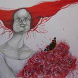 A BUNCH OF RED ROSES by Brigitte Hintner