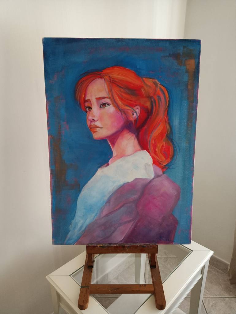 Original Figurative Women Painting by Michela Zarino