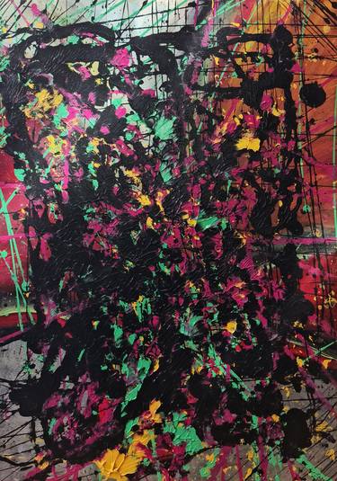 Original Expressionism Abstract Painting by O P V