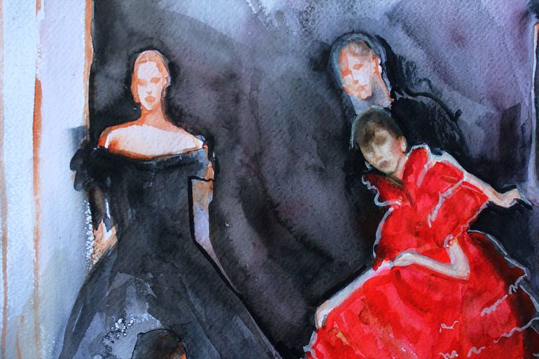 Original Contemporary Fashion Painting by Julia Dzidziguri