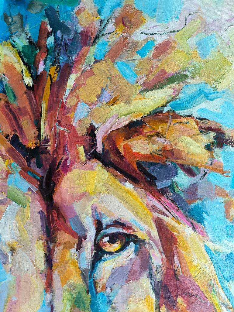 Original Expressionism Animal Painting by Julia Ruf