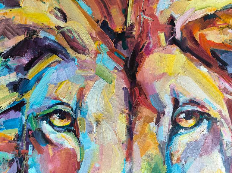 Original Expressionism Animal Painting by Julia Ruf