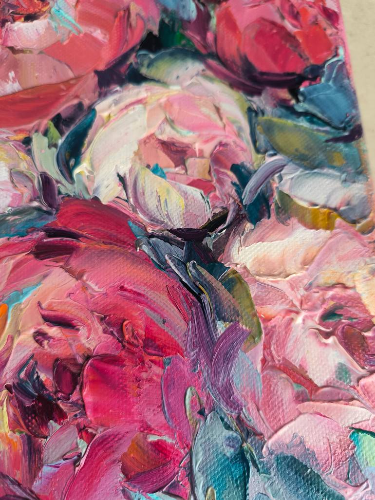 Original Expressionism Floral Painting by Julia Ruf