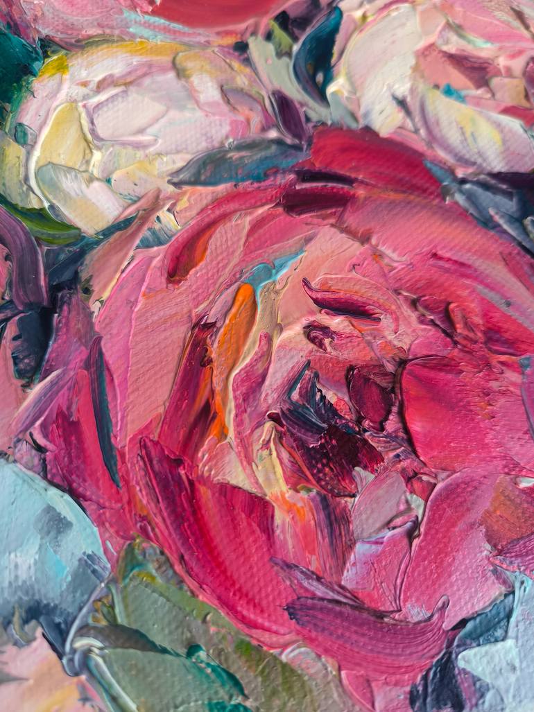Original Expressionism Floral Painting by Julia Ruf