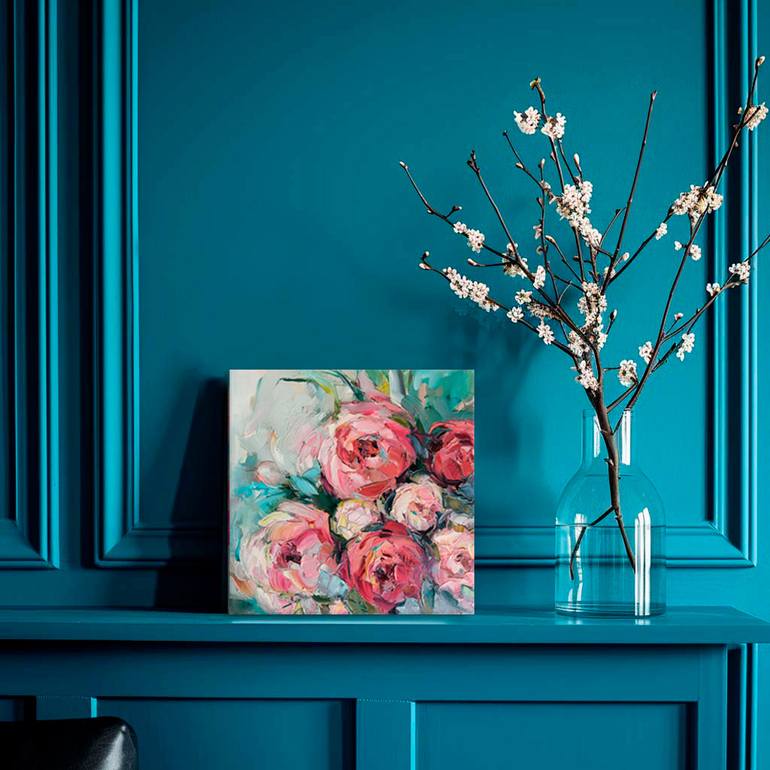 Original Expressionism Floral Painting by Julia Ruf