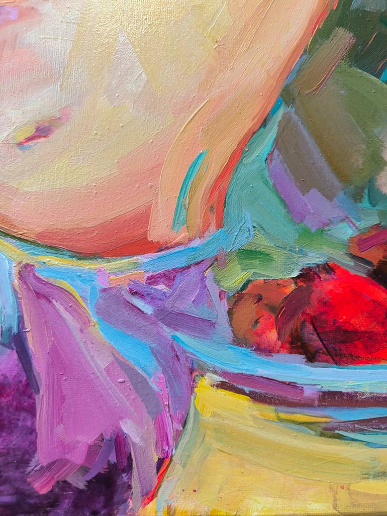 Original Expressionism Women Painting by Julia Ruf