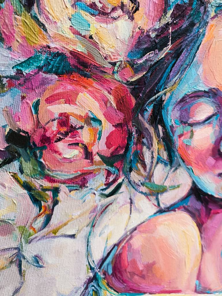 Original Expressionism Women Painting by Julia Ruf