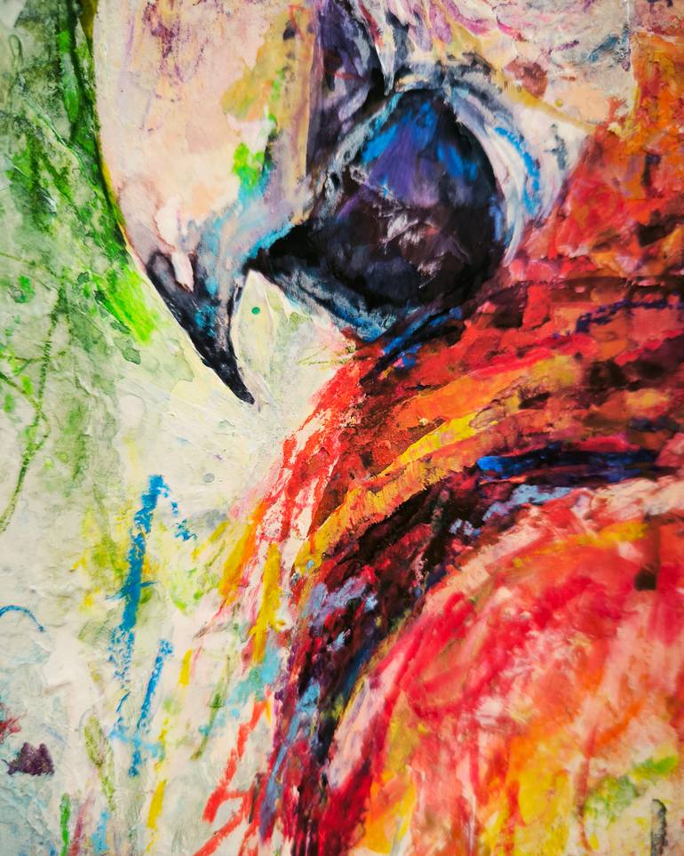 Original Expressionism Animal Painting by Julia Ruf