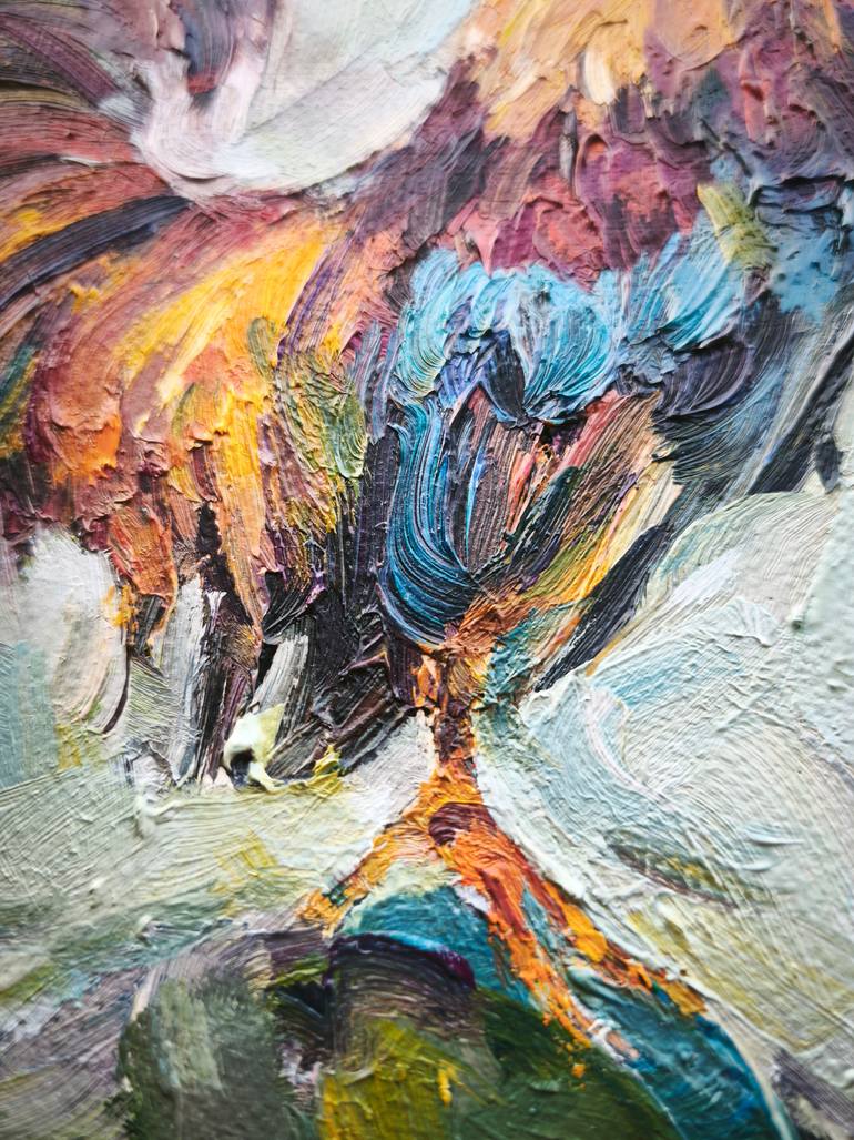 Original Expressionism Animal Painting by Julia Ruf
