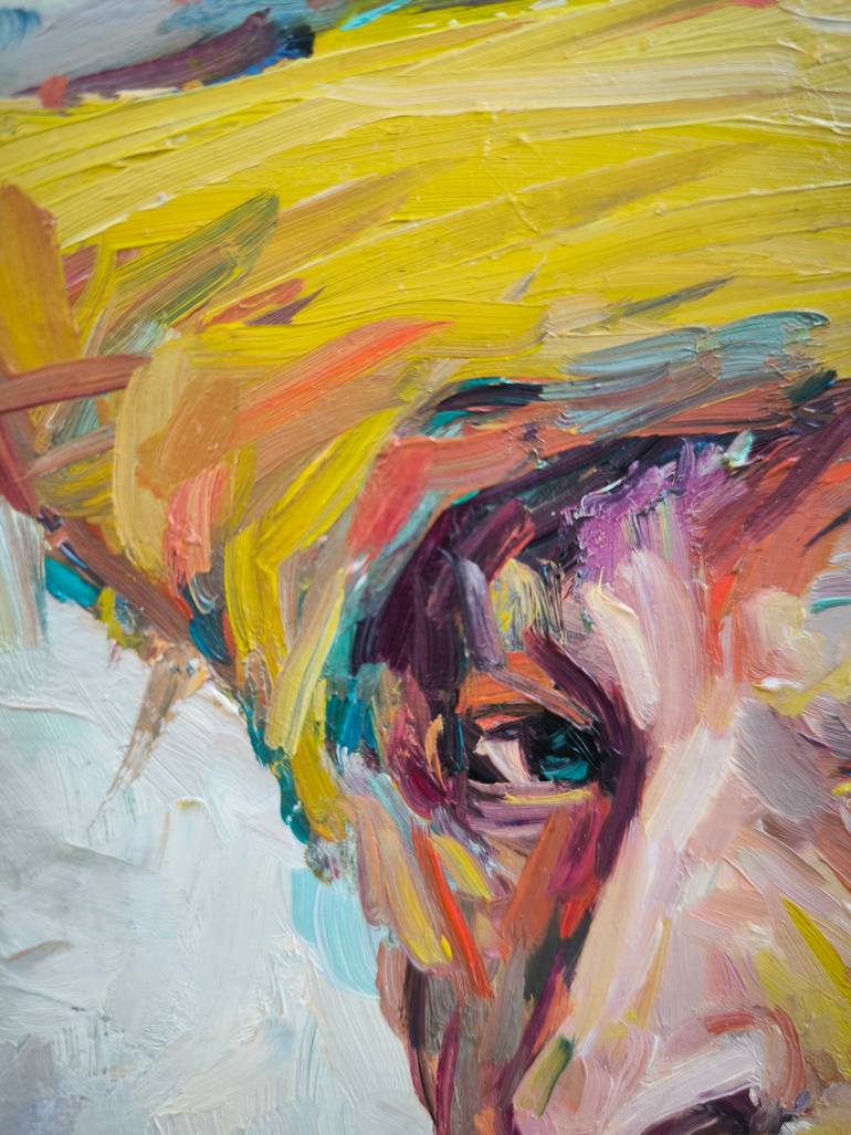 Original Expressionism People Painting by Julia Ruf