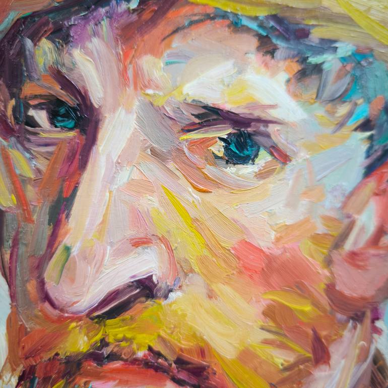 Original Expressionism People Painting by Julia Ruf