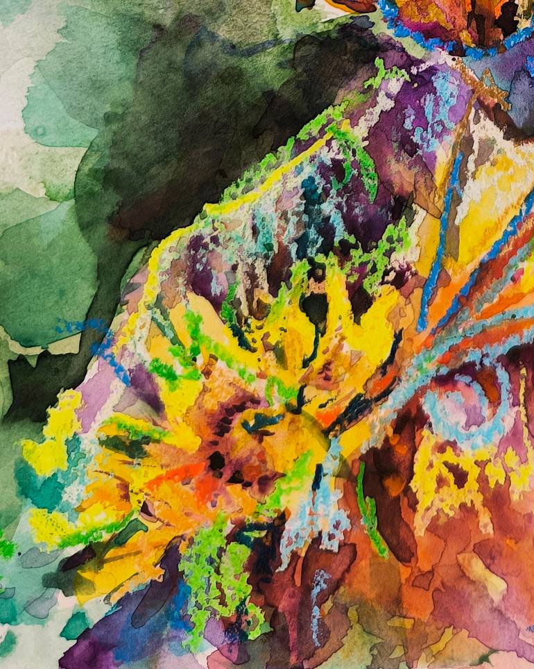 Original Expressionism People Painting by Julia Ruf