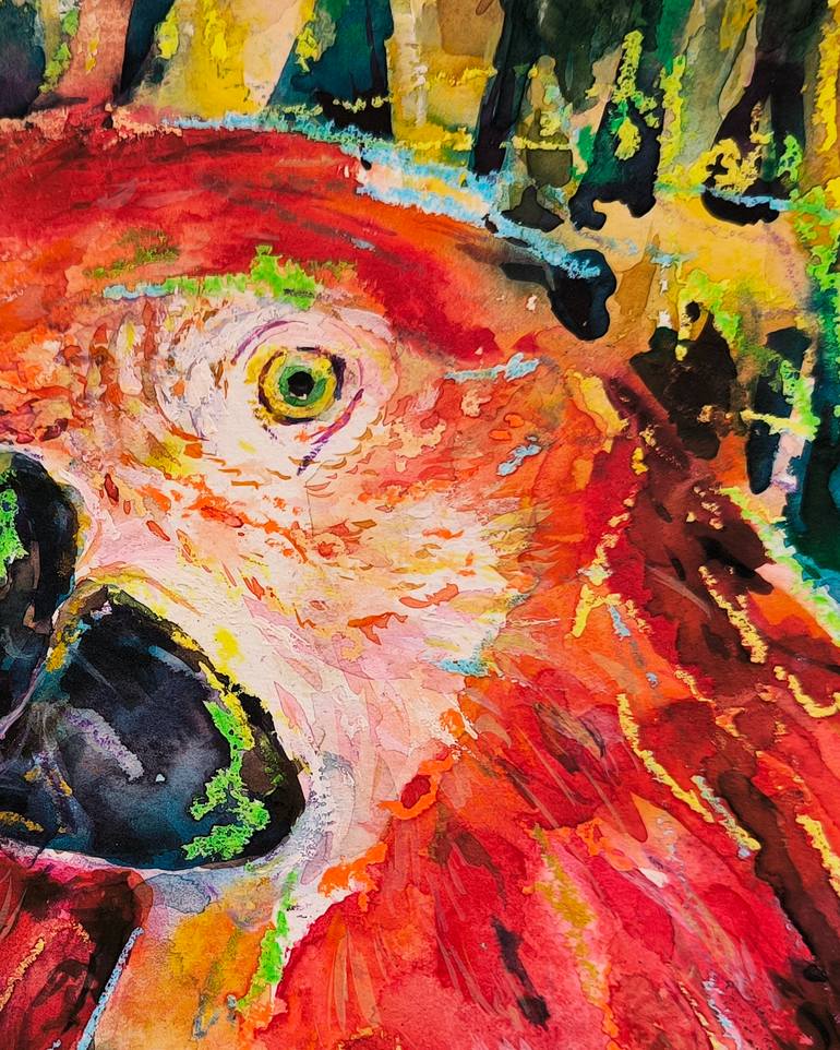 Original Expressionism Animal Painting by Julia Ruf